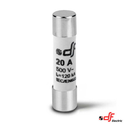 Df 10X38-20A ,Ebat 10x38mm,20 Amper,gG Yavaş,Kartuş Sigorta
