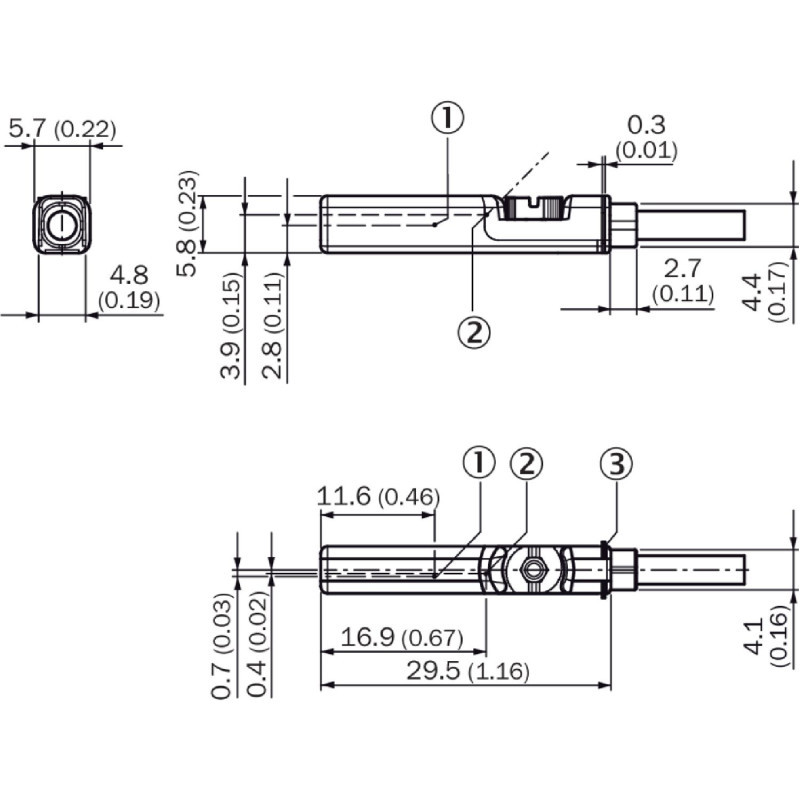 Sick MZT7-03VNS-KW0 1070840 ,Ebat 30x6x6mm,Ölçüm 10mm,NPN-NO,KABLO,PİSTON,MANYETİK SENSÖR