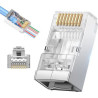 Polaxtor PLX-22168A ,RJ45-8P8C Metal Açık Uç Ethernet Soket