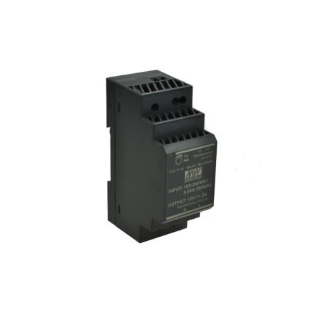 Meanwell HDR-30-12 ,Besleme 110v..220vac,Çıkış 12vdc 2 Amper,Güç 30w,Ray Tip,Smps,Güç Kaynağı
