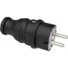 Bemis BK1-1402-2011 ,1-Fa 2P PE,16-Amper,Siyah Düz Kauçuk Fiş