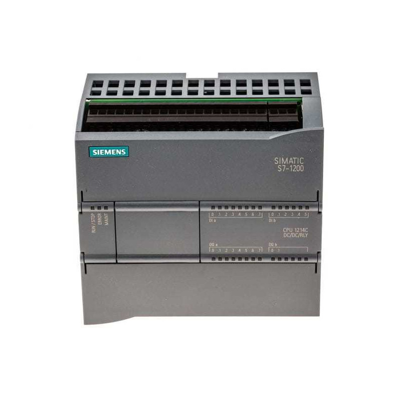 Siemens CPU1214C ,S7-1200 DC DC RL,Besleme 24vdc,Giriş 14-Dijital 2-Analog,Çıkış 10-Röle,Plc Cpu Modül