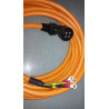 Delta DACS3-CRPFE610C ,ASD-B3,5.5kw..15kw,Pur-10mt,Frensiz,Servo Güç Kablo