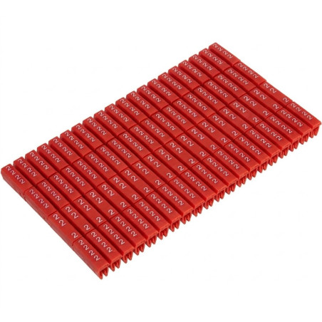 Onka KCG01- 2  1150013 ,Renk Kırmızı 2-Numara,400-adet,Kesit 0.50mm ..1mm ,Kablo Numaratör