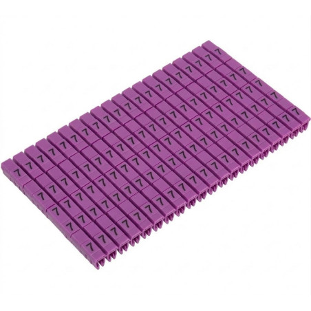 Onka KCG01- 7  1150018 ,Renk Mor 7-Numara,400-adet,Kesit 0.50mm ..1mm ,Kablo Numaratör