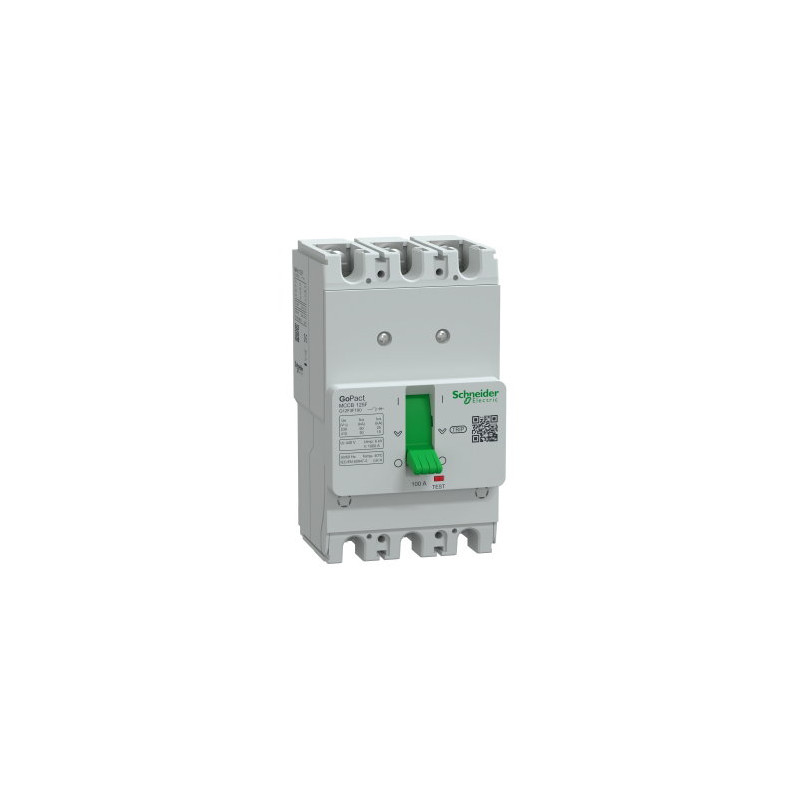 Schneider G12F3F100 ,EasyPact,3-Faz 3-Kutup,100 Amper 30kA,Ayarsız,Kompakt Şalter Devre Kesici