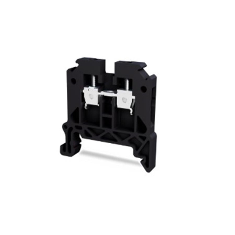 Tbloc TBL4-SH ,Renk Siyah,Kesit 4mm ,Vidalı Ray Klemens