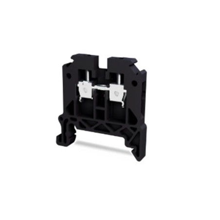 Tbloc TBL4-SH ,Renk Siyah,Kesit 4mm ,Vidalı Ray Klemens