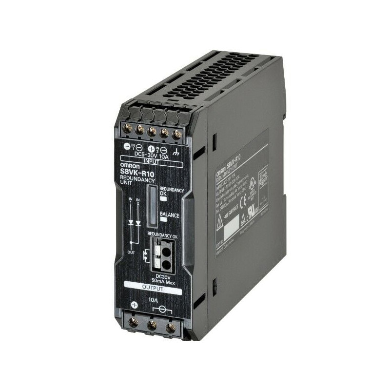 Omron S8VK-R10 ,Besleme 5-30vdc,Çıkış 24vdc 10 Amper,Ray Tip,Güç Kaynağı Yedekleme Modülü