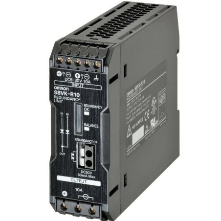 Omron S8VK-R10 ,Besleme 5-30vdc,Çıkış 24vdc 10 Amper,Ray Tip,Güç Kaynağı Yedekleme Modülü