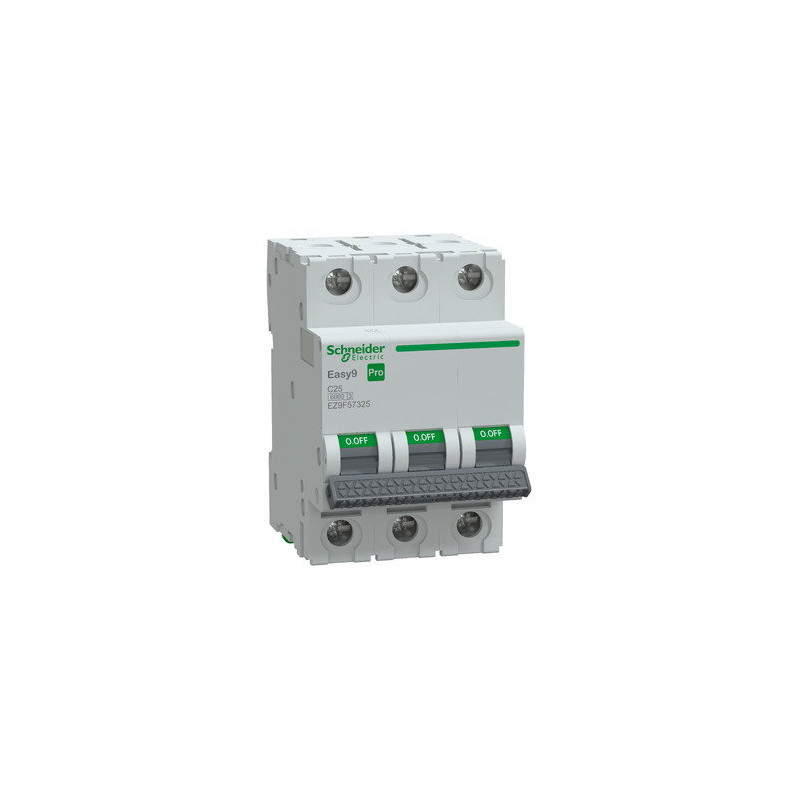 Schneider EZ9F57325 ,Easy9 6kA,3-Faz 3x25a,C-Tip,25 Amper,Otomatik Sigorta