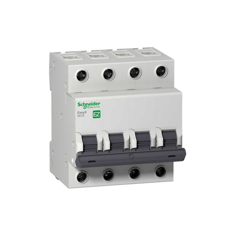 Schneider EZ9F34463 ,Easy9 4.5kA,4-Faz 4x63a,C-Tip,63 Amper,Otomatik Sigorta