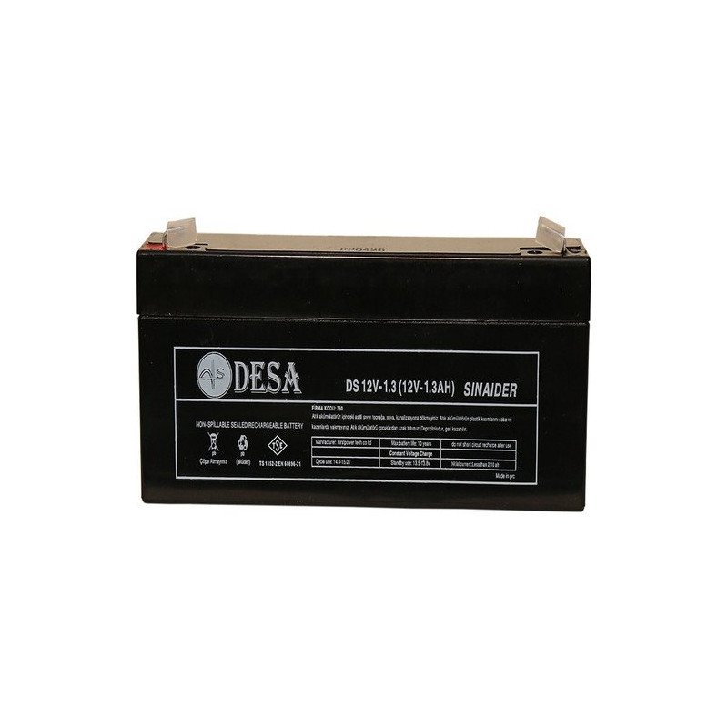Desa DS12-1.3 ,Ebat 97x45x52 mm,12v 1.3ah,Kuru Akü