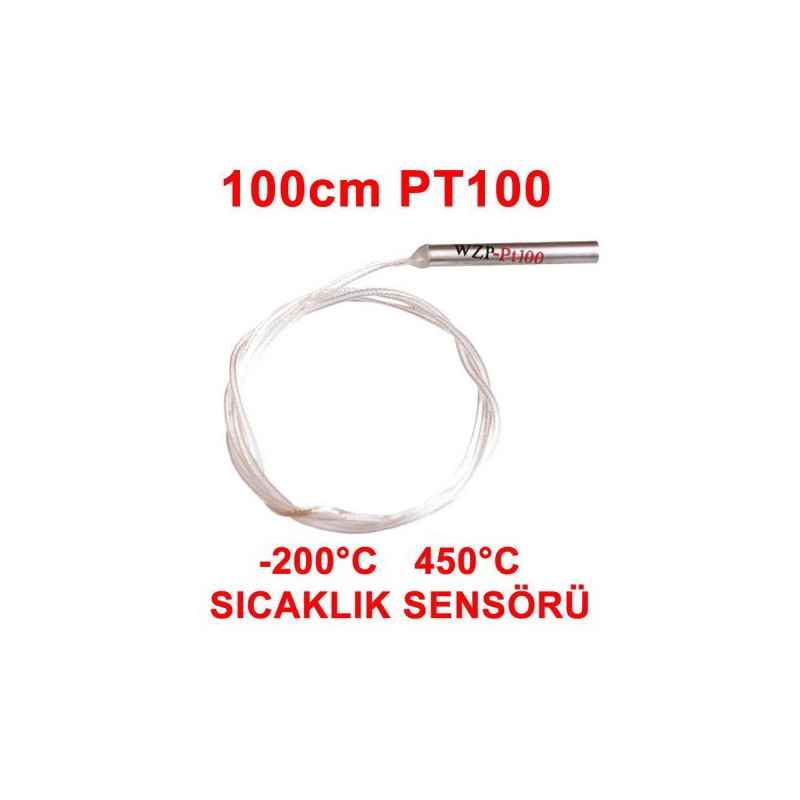Çin WZP-PT100 ,Çap 4mm,Boy 31mm,2-Kablo 100cm,PT100,Bayonet Isı Sensör