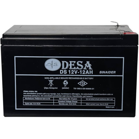 Desa DS12-12 ,12v 12ah 151x98x95 mm Kuru Akü