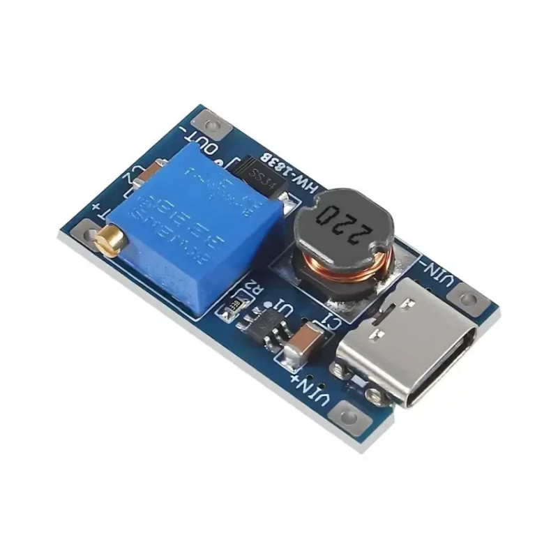 Çin MT3608 ,Giriş 2v..24vdc,Çıkış 5v..28vdc 2 Amper,Dc-Dc Konverter