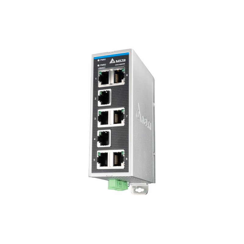 Delta DVS-008R00 ,Ray Tip,Besleme 24vdc,8-Port,100-Mbit,Ethernet Hub