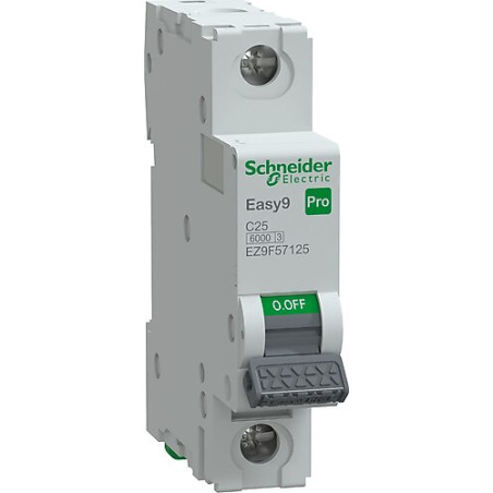 Schneider EZ9F57125 ,Easy9 6kA,1-Faz 1x25a,C-Tip,25 Amper,Otomatik Sigorta