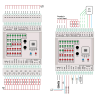 Anka GLC-Ex ,Ray TipiBesleme 220vac 24vdc,Giriş 20D2A,Çıkış 28D2A,Plc Cpu Modül