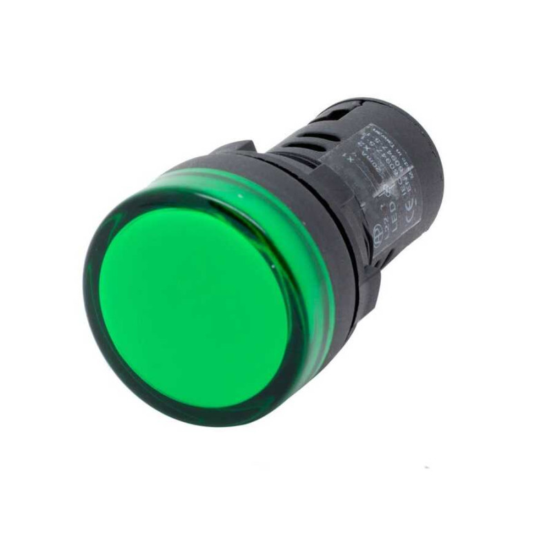 Xkoren XSL-22Y 220V ,Montaj 22mm,Yeşil-220v,M22 Sinyal Lamba