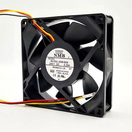 Nmb-Mat 3610VL-05W-B59-BQ2 ,Ebat 92x25mm,Besleme 24vdc 0.29A 5.8W,Hava 77-Cfm,3-Kablo Fan