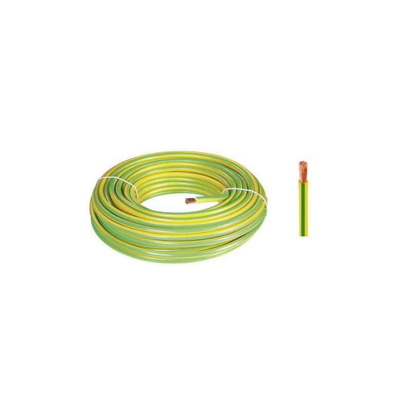 Seval H50V-K 10-SY ,Kesit 10mm ,1-Damar Çok Telli,SarıYeşil 1mt NYAF Kablo
