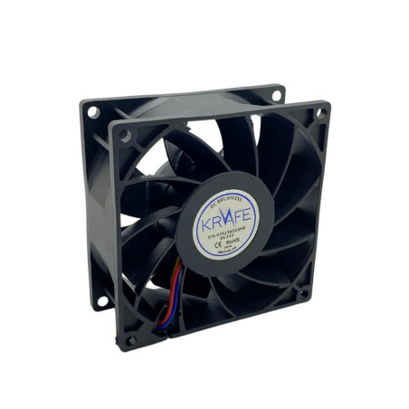 Krafe KF9238D24HS ,Ebat 92x38mm,Besleme 24vdc 0.5A 12W,Hava 55-Cfm,3-Kablo Fan