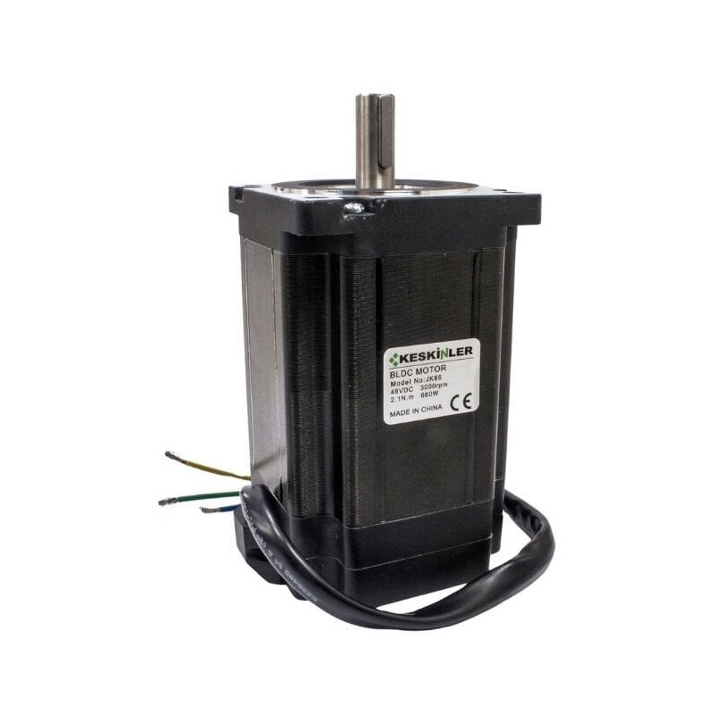 Çin JK86 ,Ebat 86x140mm,Güç 48vdc 660w 2.1nM,Devir 3000rpm,BLDC Fırçaısz Motor