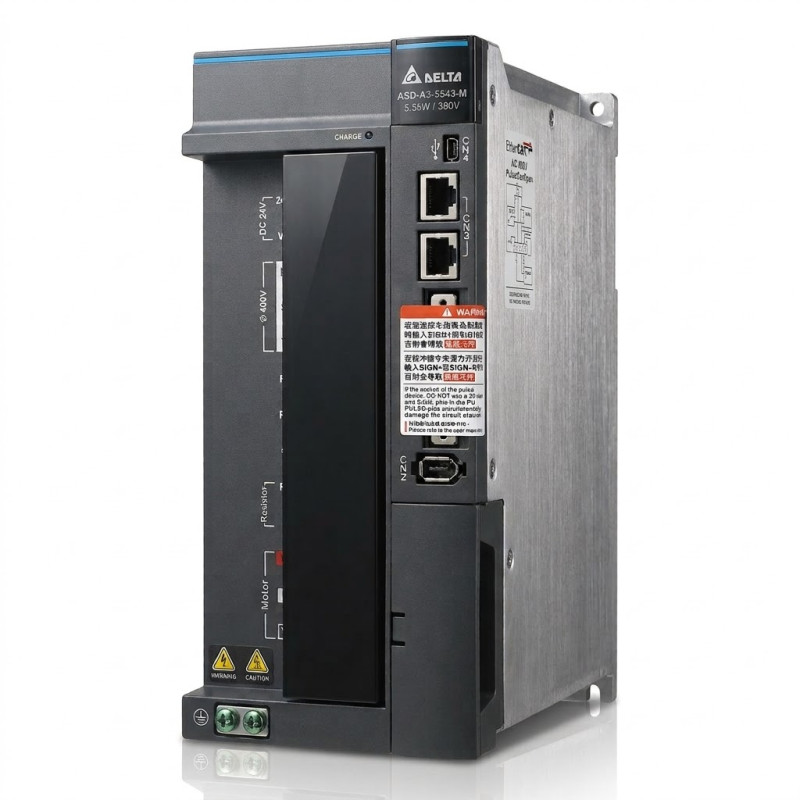 Delta ASD-A3-5543-M ,ASDA-A3,Güç 5.5kw 380vac,3 Faz TriFaz,Pulse CanOpen,Servo Sürücü