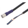 Omron XS3F-LM8PVC3S2M ,Soket Düz M8 3pin,3-Kablo 2mt,Pvc Sensör Kablo