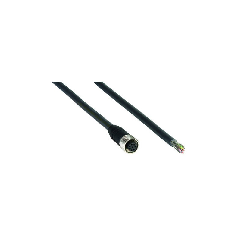 Sick DOL-1208-G05MA 6020993 ,Soket Düz M12 8pin Dişi,8-Kablo 5mt,Blendajlı Örgülü,Pvc Sensör Kablo