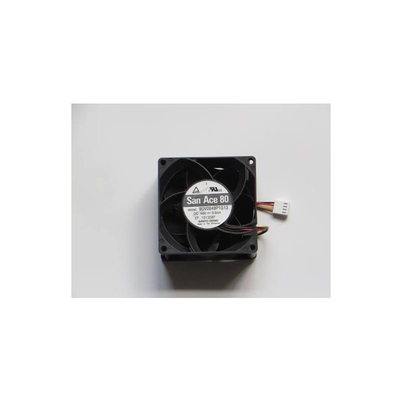 Sanyo 9GV0848P1G13 ,Ebat 80x38mm,Besleme 48vdc 0.84A 40W,Hava 116.5-Cfm,4-Kablo Fan