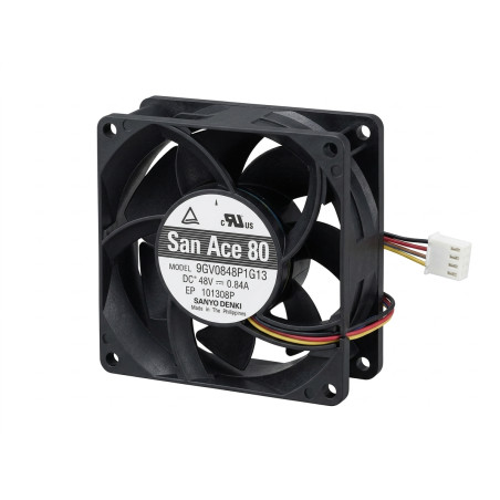 Sanyo 9GV0848P1G13 ,Ebat 80x38mm,Besleme 48vdc 0.84A 40W,Hava 116.5-Cfm,4-Kablo Fan