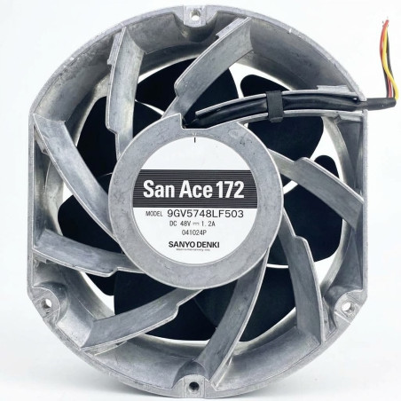 Sanyo 9GV5748LF503 ,Ebat 172x150x51mm,Besleme 48vdc 2.0A 90W,Hava 170-Cfm,4-Kablo Fan