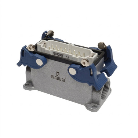 Emas EBM16FD14 ,Açılı Sabit,Kilitli 16pin Erkek,Makine Fiş