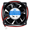 Sensdar SD6025D4B ,Ebat 60x25mm,Besleme 48vdc 0.18A 5W,Hava 33-Cfm,2-Kablo Fan