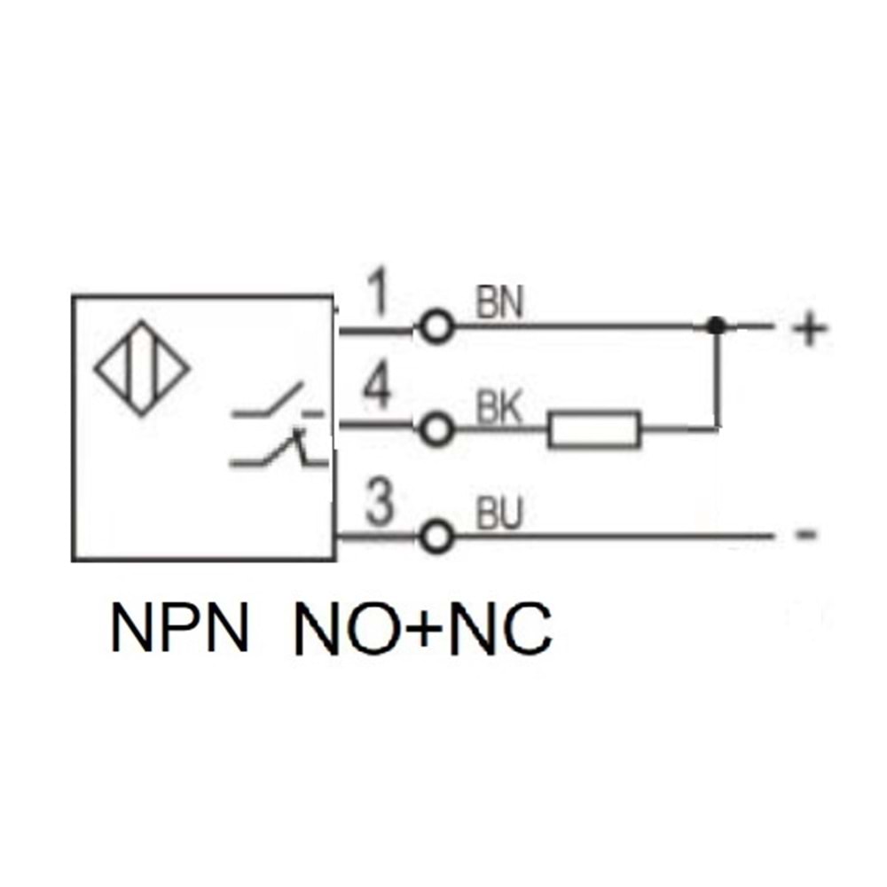 Autonics BJ300-DDT ,Kübik/30cm NPN-NO/NC 3-Kablo/2mt Cisim Fotosel