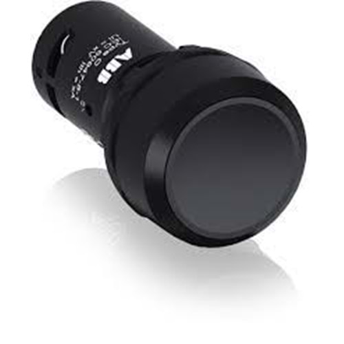 Abb CP1-10B-10 ,Kontak-1A Siyah Yaylı M22 Buton