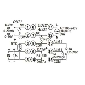 Delta DTB4848CR ,48x96 110v/220vac 4..20mA Proses Kontrol