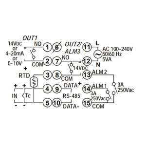 Delta DTB4848VR ,48x48mm 110..220vac UNIVERSAL SSR Proses Kontrol