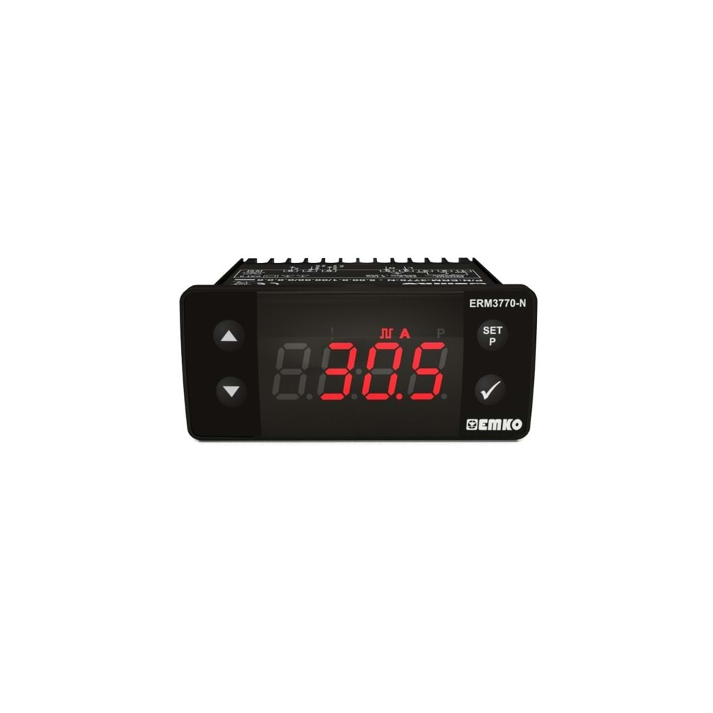 Emko ERM-3770-N.80001/0000/0000 ,77x35mm 24vdc Kontak-1A1K Takometre