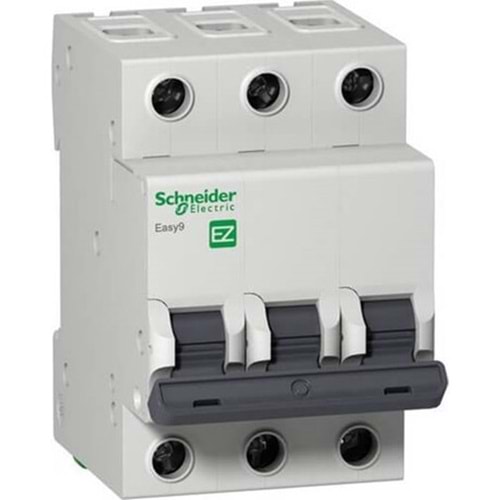 Schneider EZ9F43310 ,Easy9 3-Faz C-10a/3kA Otomatik Sigorta