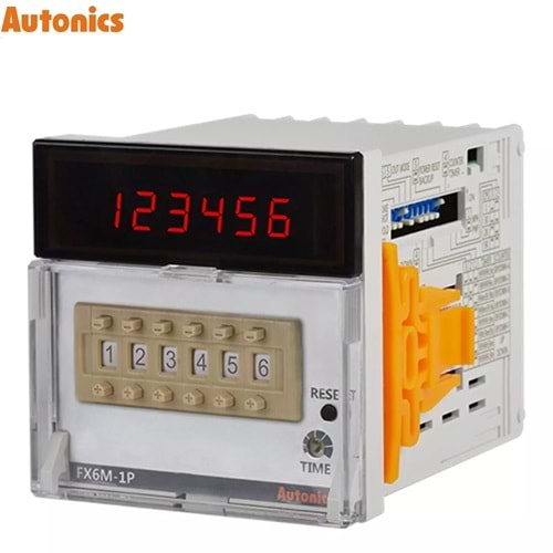 Autonics FX6M-1P4 ,72x72mm 110v..220vac 6-Hane Sayıcı/Zaman