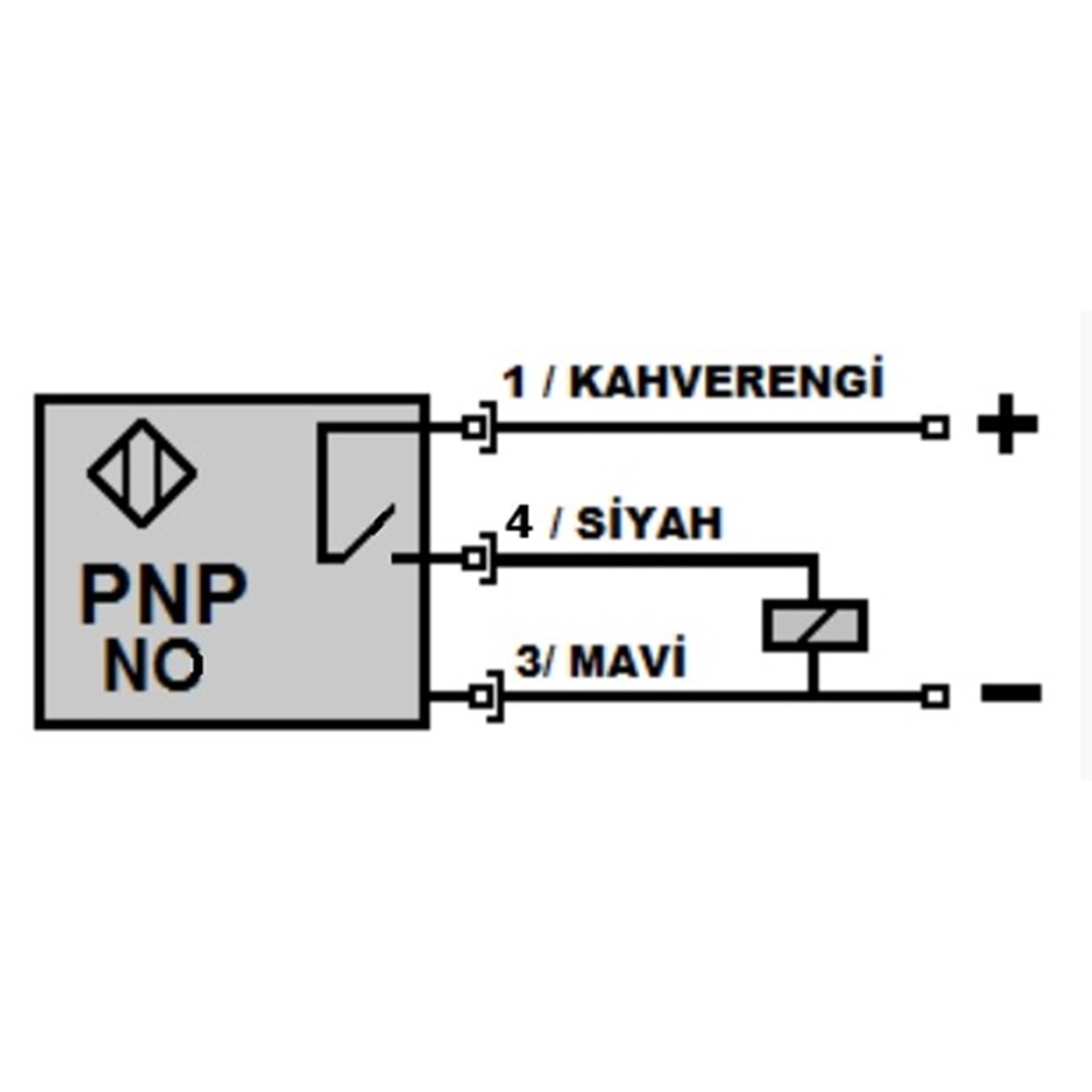 Mefa İPS-D5HA-PA ,Kübik/5mm PNP-NO Ayarlı 3-Kablo İplik Sensör