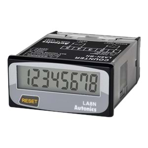 Autonics LA8N-BN ,48x24mm Kontak Giriş 8-Hane Pilli Sayıcı