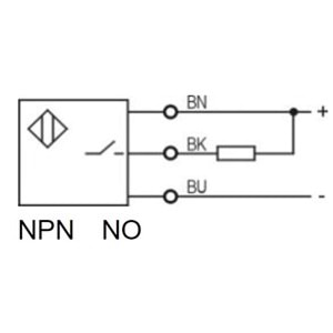 Lanbao LE11TSN03DNO ,Kübik/3mm NPN-NO 3-Kablo Endüktif Sensör