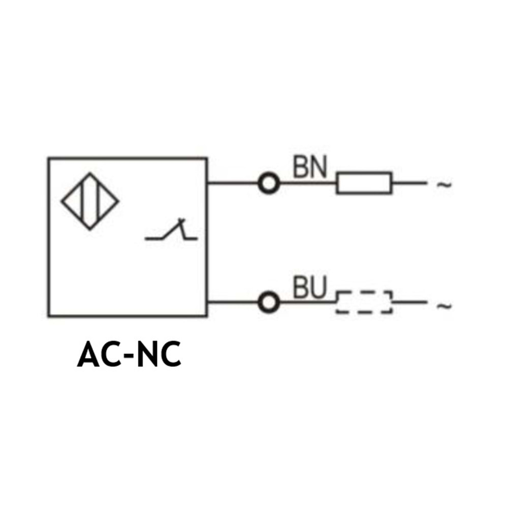 Lanbao LR12TCN04ATC ,M12/4mm AC-NC 2-Kablo Endüktif Sensör