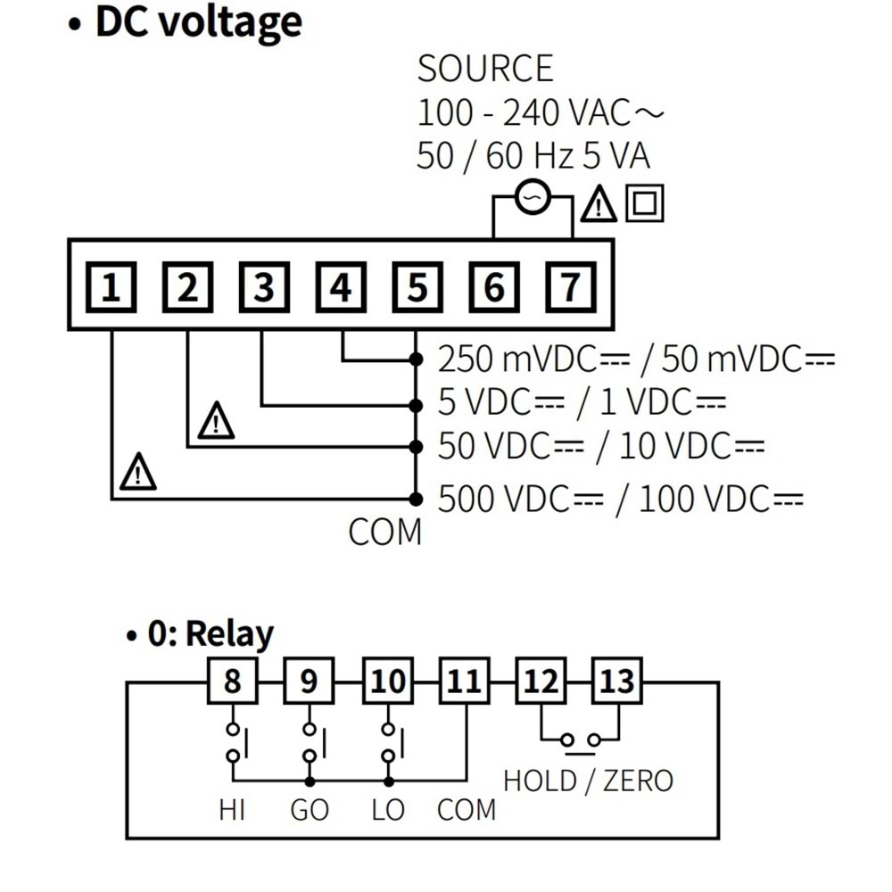 Autonics MT4W-DV-10 ,96x48mm 24vdc 0..500vdc Kontak-3A DC Voltmetre