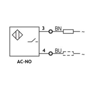 Autonics PR12-2AO ,M12/2mm AC-NO 2-Kablo Endüktif Sensör
