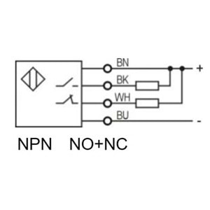 Lanbao PR18TS-BC40DNR ,M18/40cm NPN-NO/NC 4-Kablo Cisim Fotosel